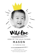 Wild One Birthday Invitation